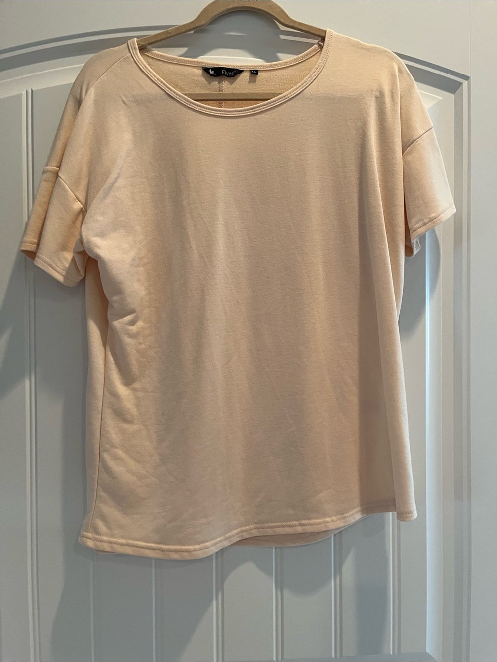Soft Crewneck Short Sleeve Tee in Blush